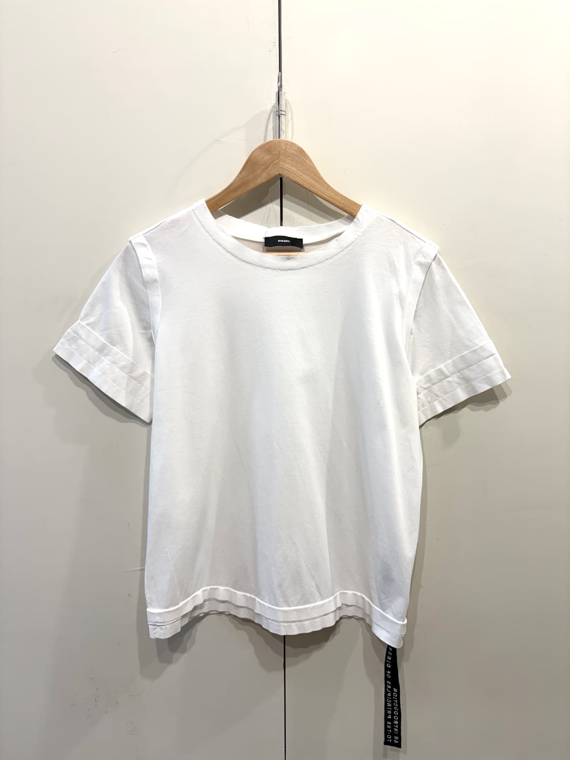 디젤 스트랩 코튼 반팔 티셔츠 상품이미지1