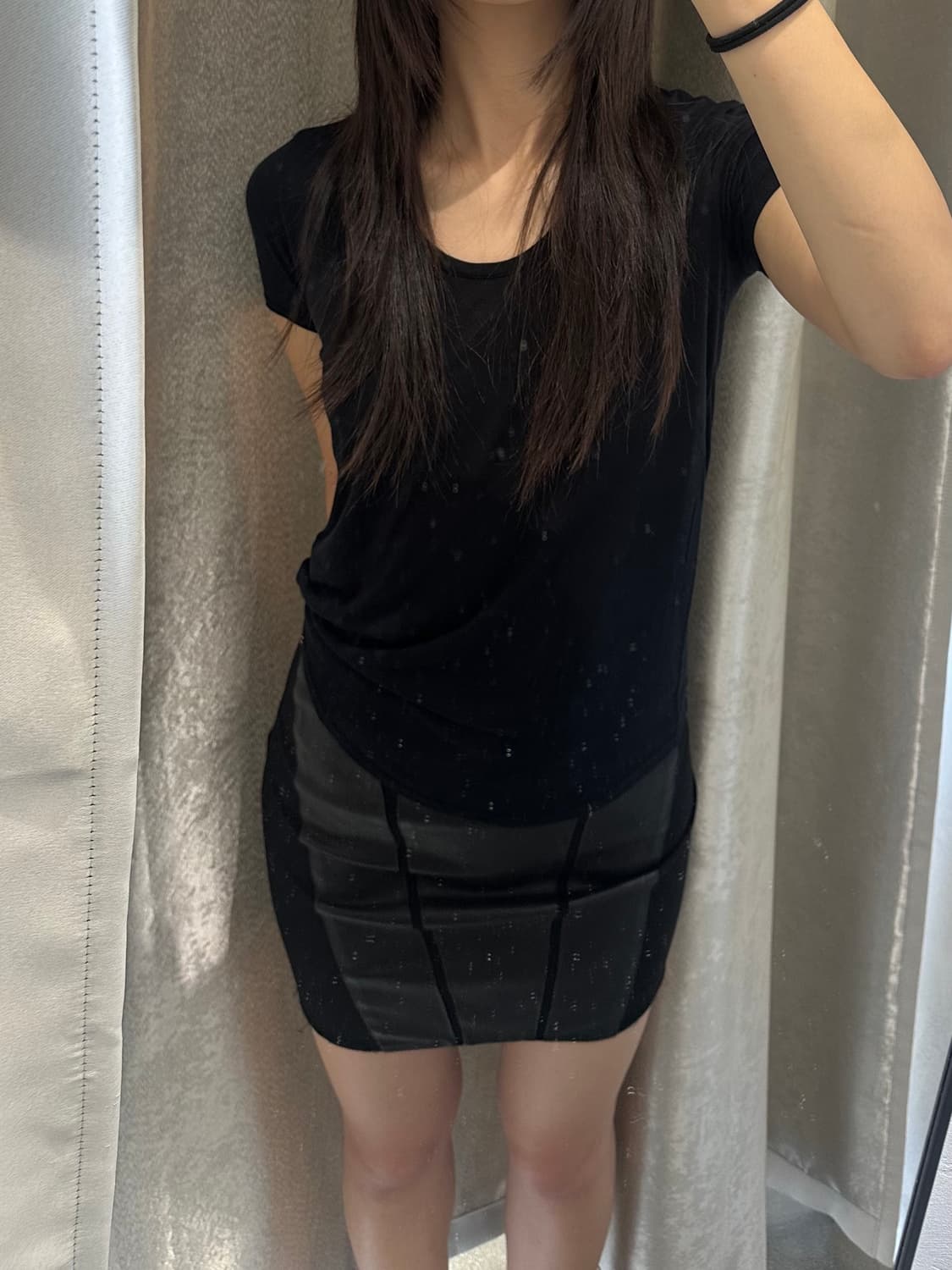 Helmut Lang Leather Mini Skirt 상품이미지1