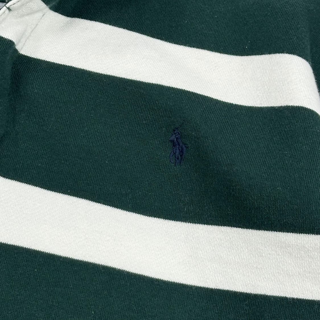폴로 랄프로렌 포니 보이즈 스트라이프 럭비 후드티 (실측 M) 상품이미지4