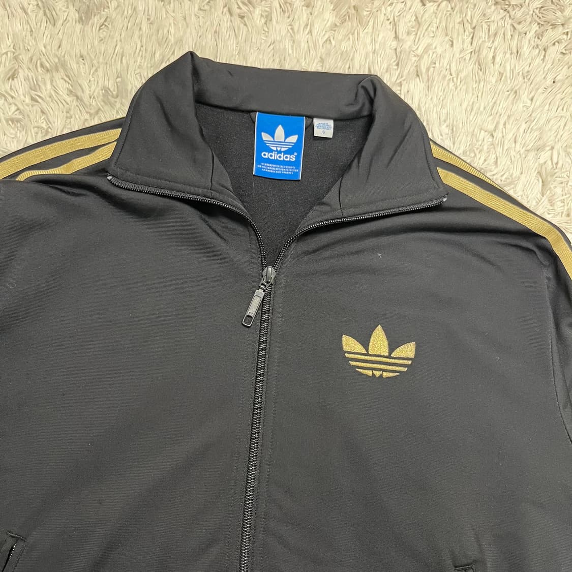 Adidas black gold Firebird jersey 상품이미지5