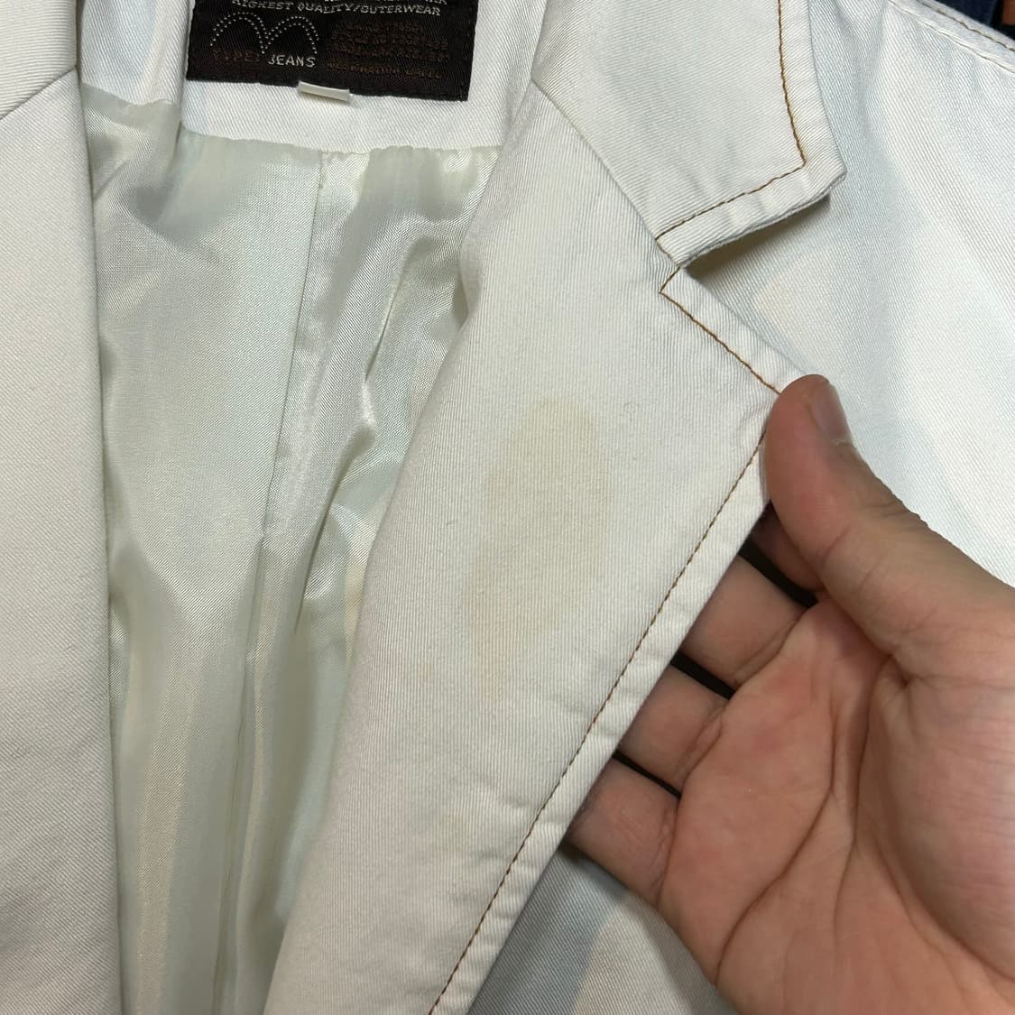 M) 리바이스 엔지니어드 코튼 자켓 크림 화이트 상품이미지7