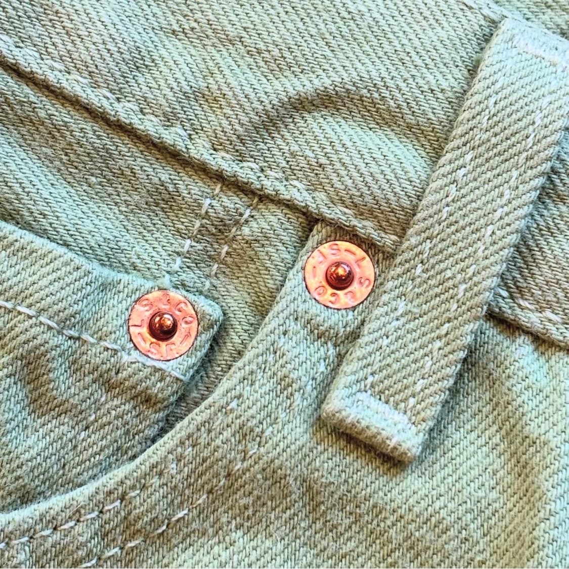 90's 리바이스 501 모스그린 데님진 상품이미지8