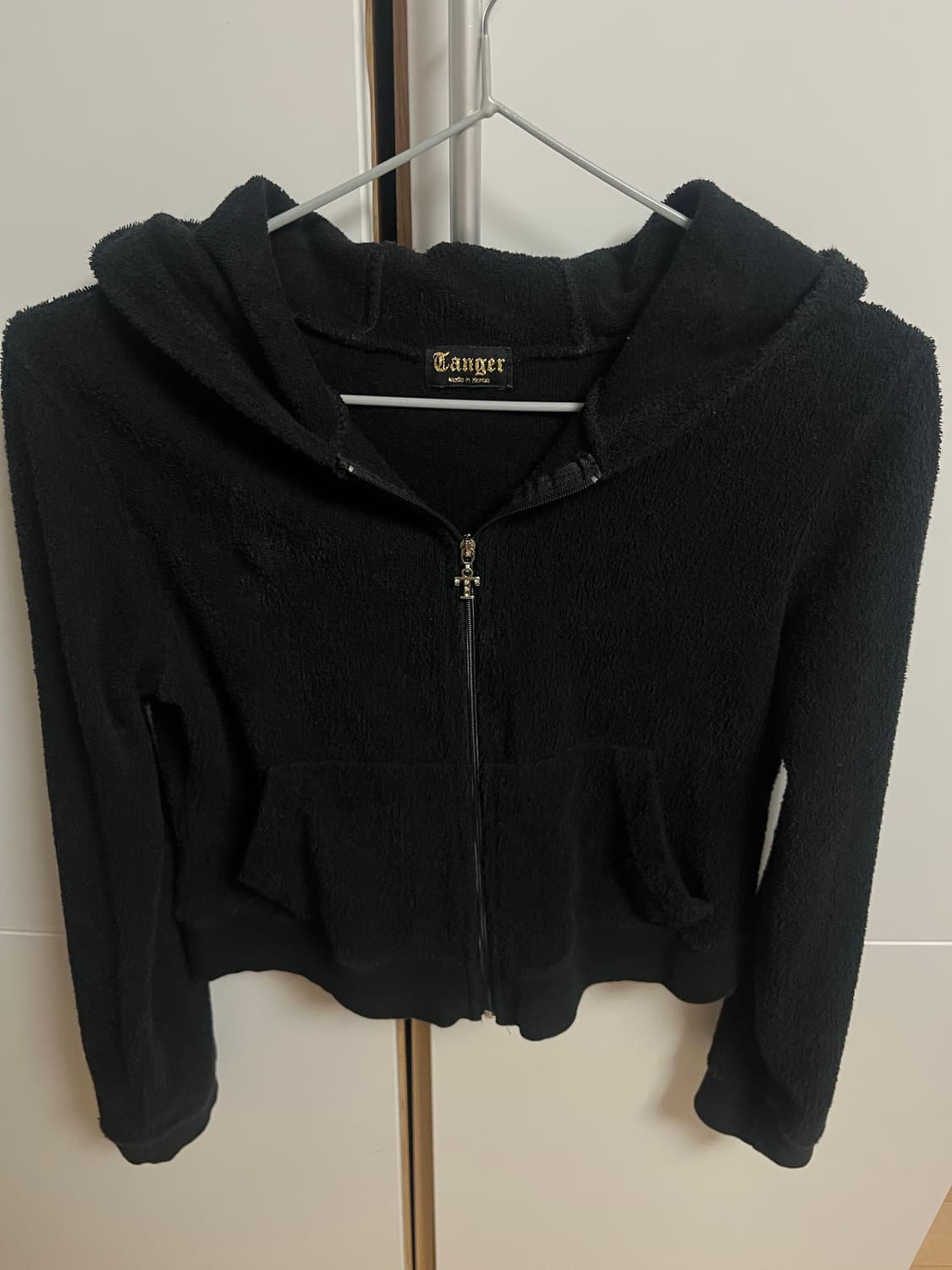 Tanger 블랙 후리스 집업 상품이미지1