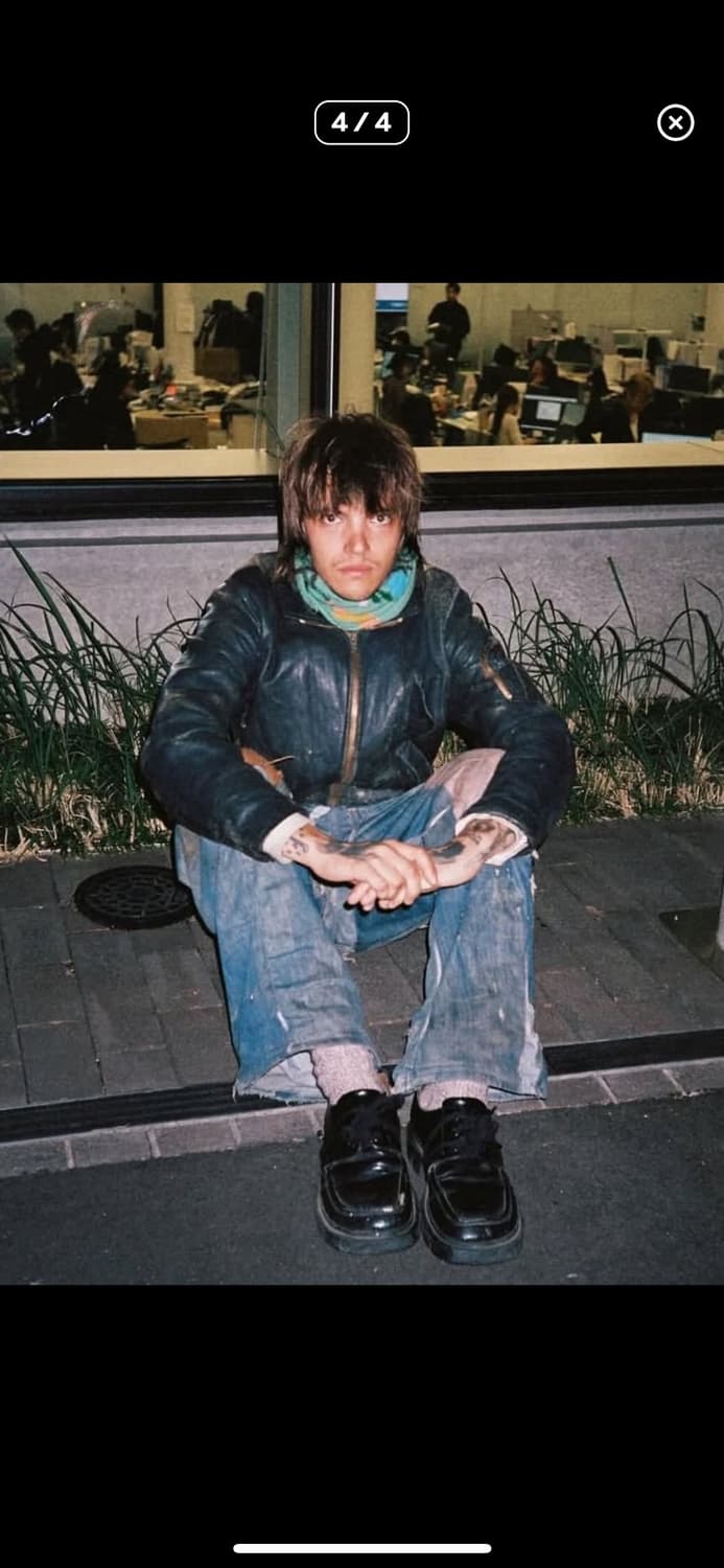 80s 프랑스 공군 파일럿 레더 자켓 오리지널 상품이미지8