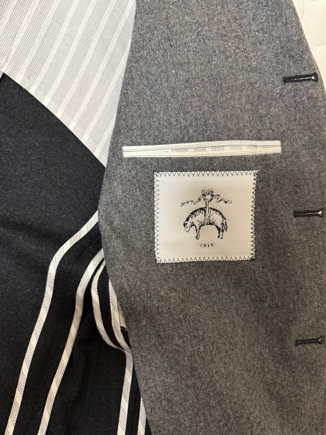 (95) 닉우스터착 브룩스 브라더스 블랙플리스 울 투톤 자켓 bb00  상품이미지7