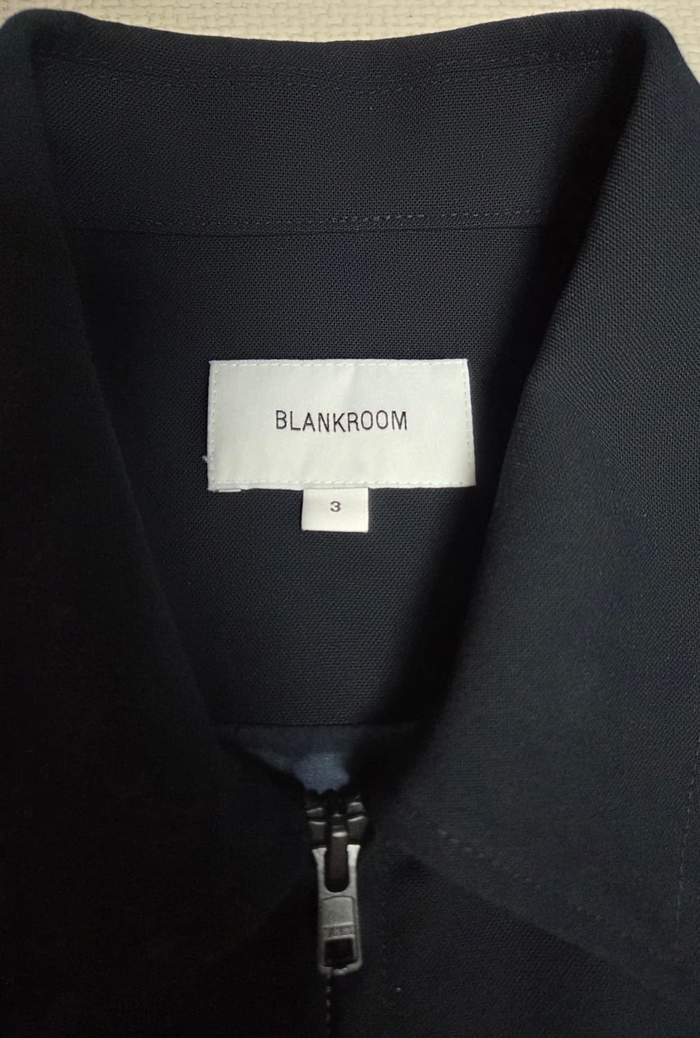(3) 블랭크룸 니트 블루종 네이비 상품이미지4