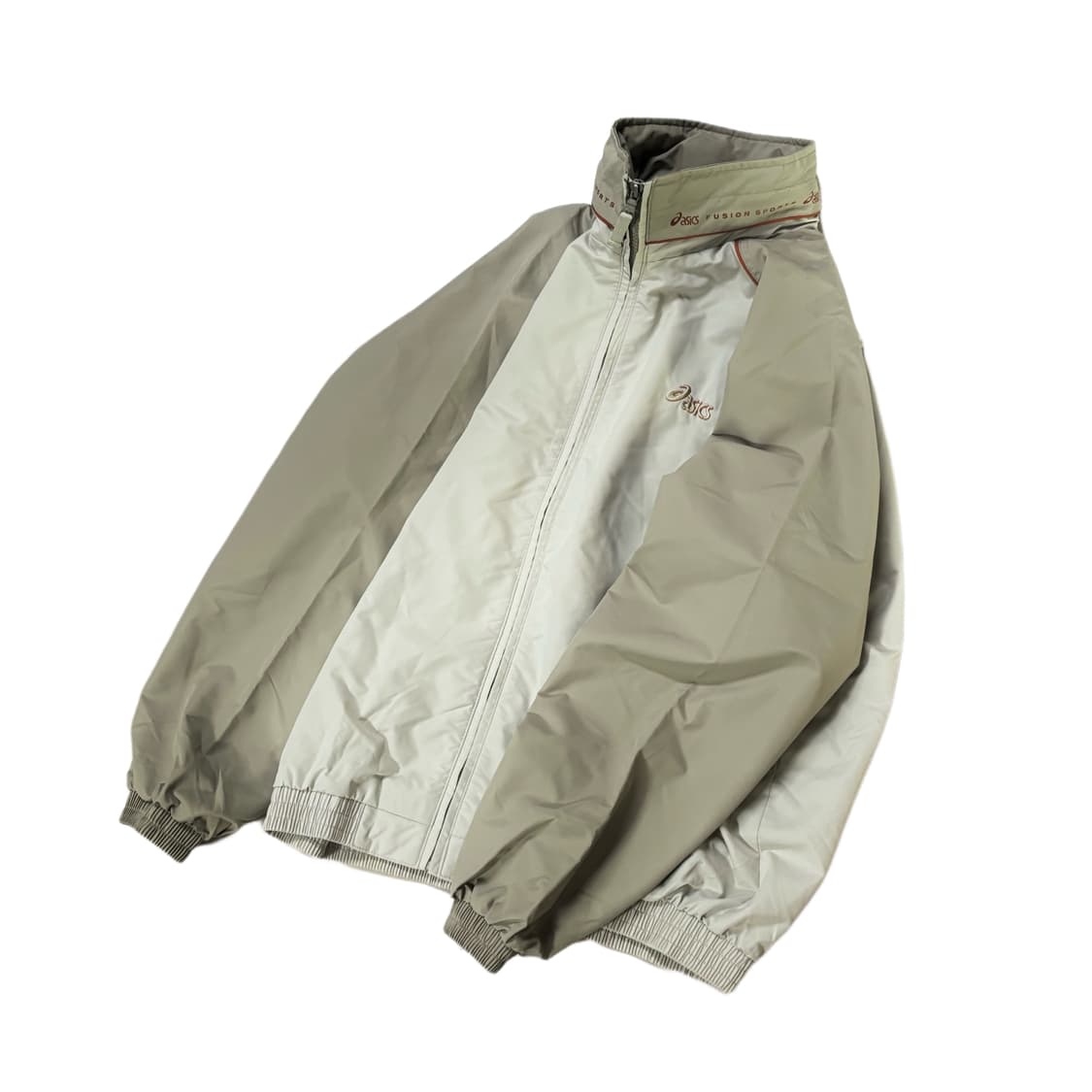 아식스 올드스쿨 베이지 연 브라운 바람막이 자켓 상품이미지1