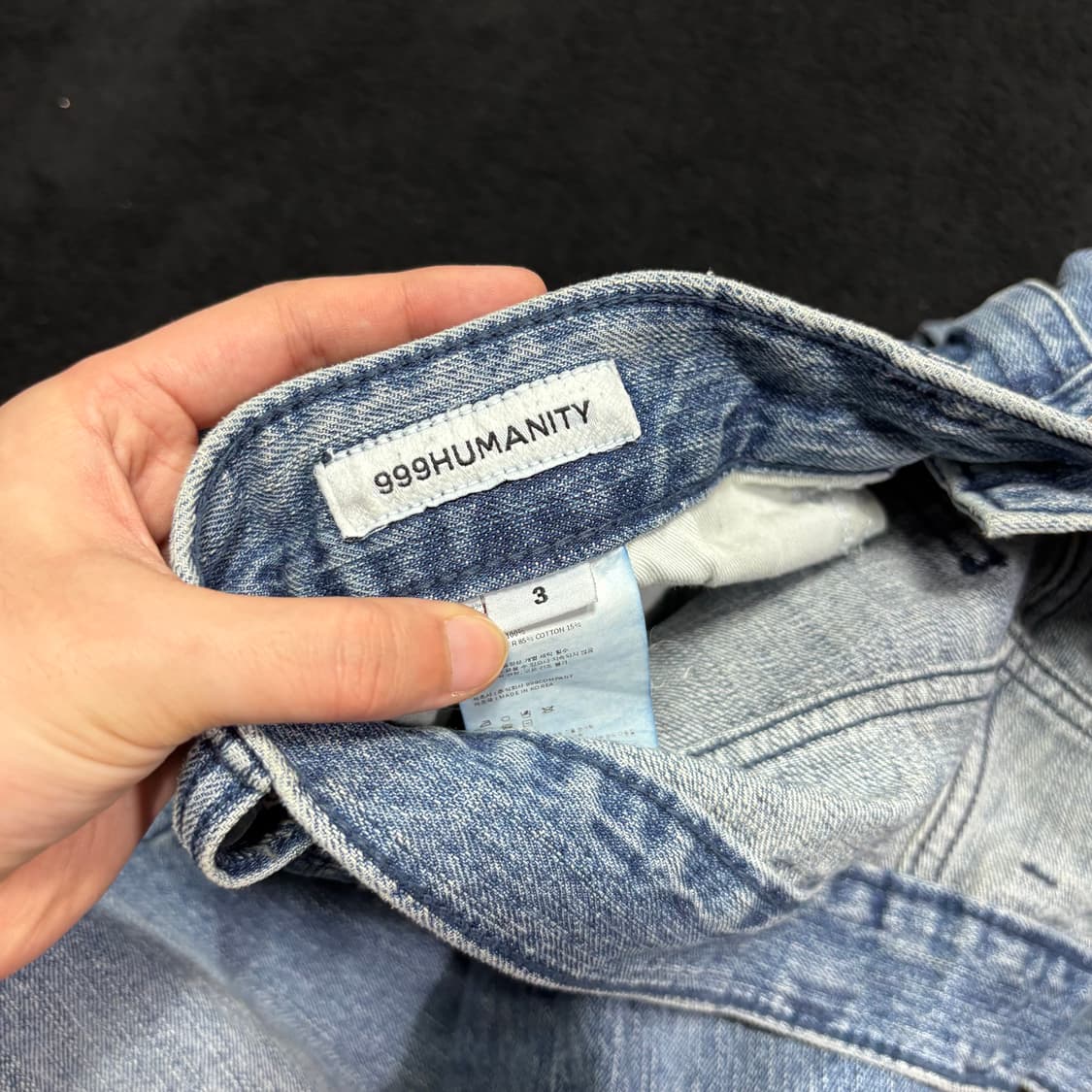 3 999휴머니티 AV 플리츠 데님팬츠 상품이미지4