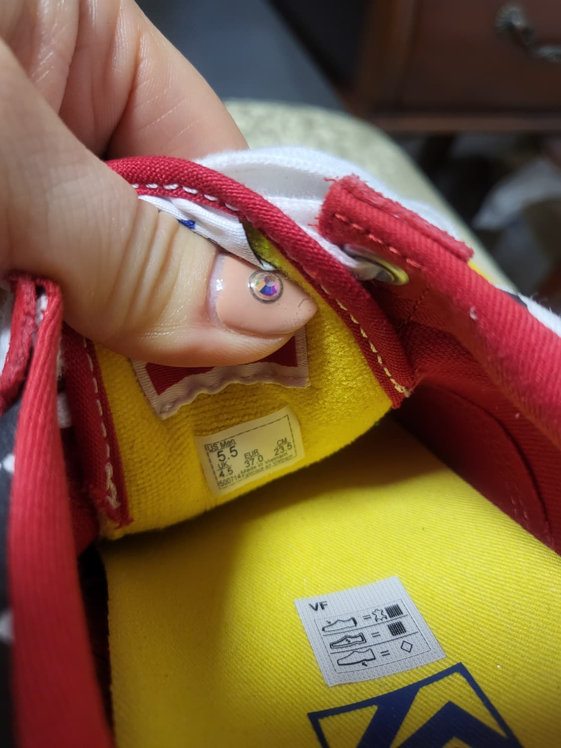 반스 올드스쿨프로 레드체커 블루  × 브라이튼 조이너  상품이미지6