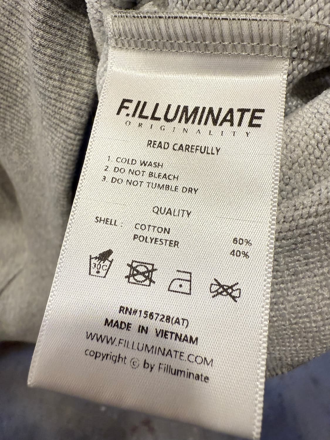 필루미네이트 그레이 후드티 상품이미지3