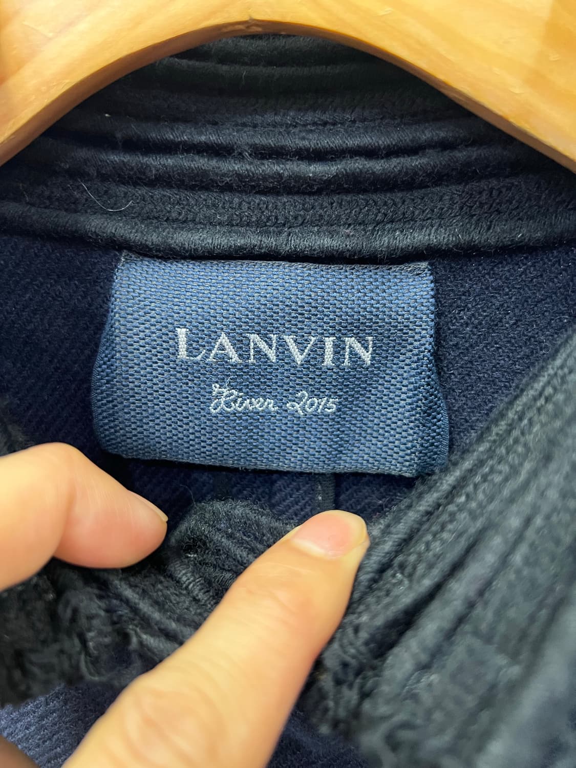 정품) LANVIN 랑방 넥 라인 로프 장식 코트 76 상품이미지7