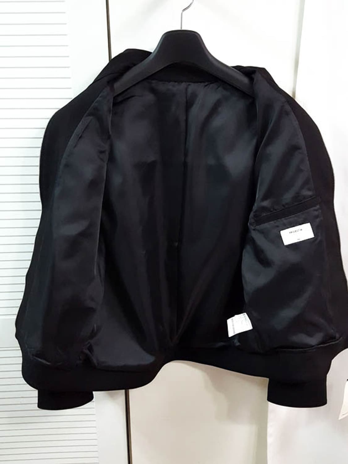 [새상품] 프로젝트엠 남성 블루종 자켓 블랙 105 상품이미지5