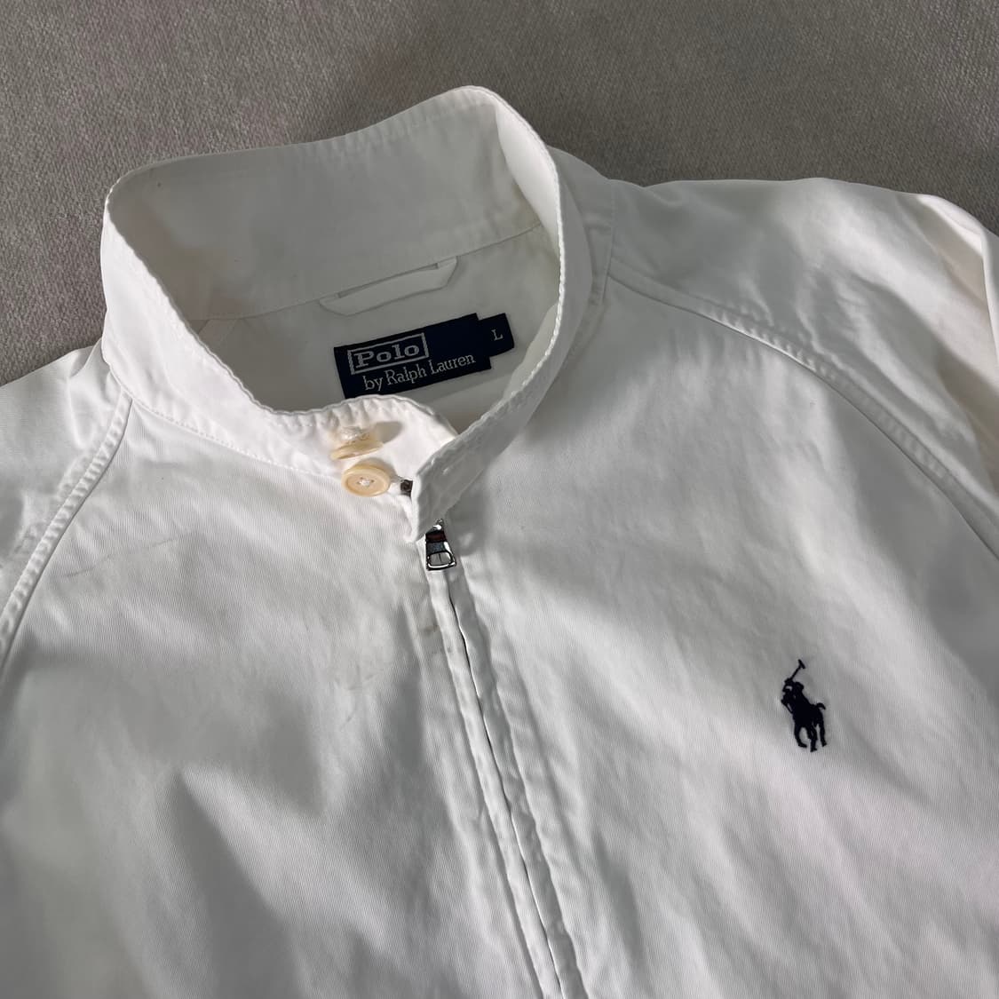 100 폴로랄프로렌 화이트 바라쿠타 블루종 자켓 상품이미지2