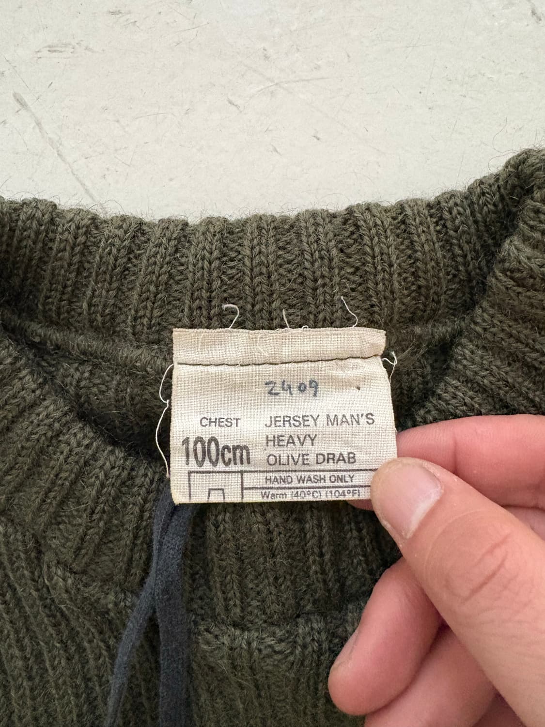 80's British Army Wool Sweater. 상품이미지5