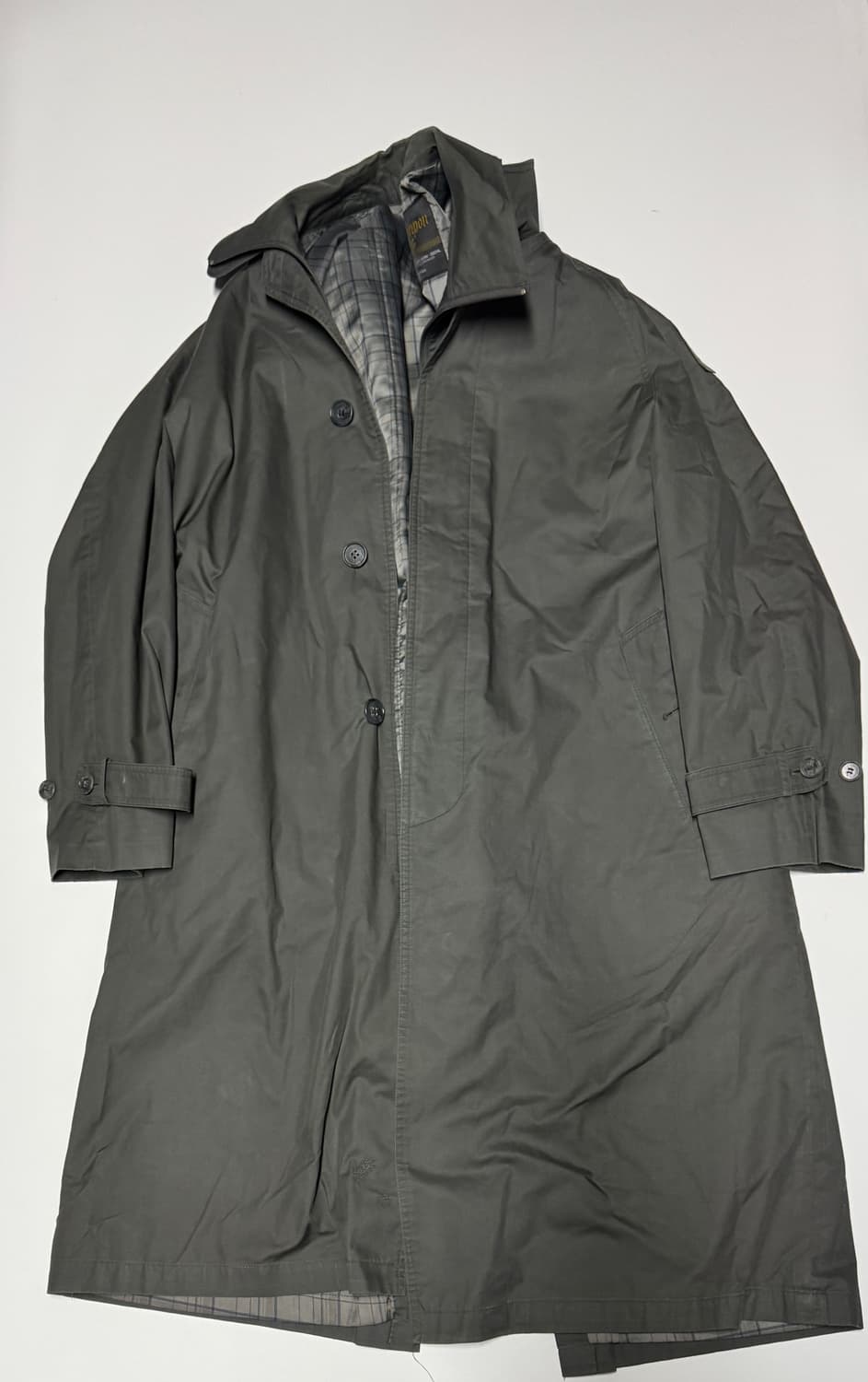 런던포그 클래식 빈티지 카키 내피 트렌치코트L~XL 상품이미지1