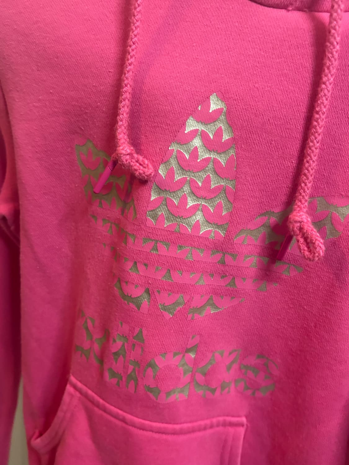 아디다스 핑크 후드티 XS 상품이미지5