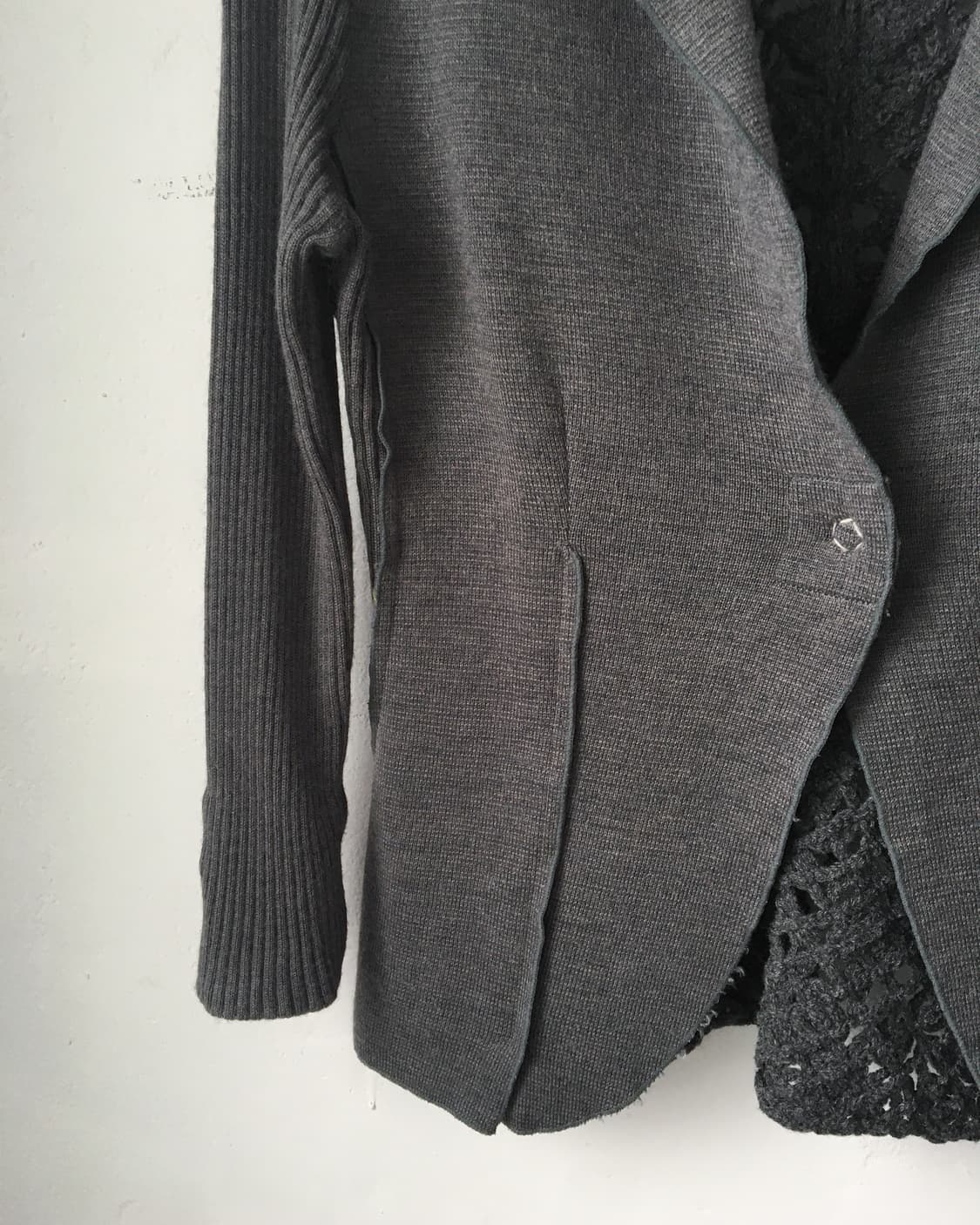 Back crochet point knit jacket 상품이미지5