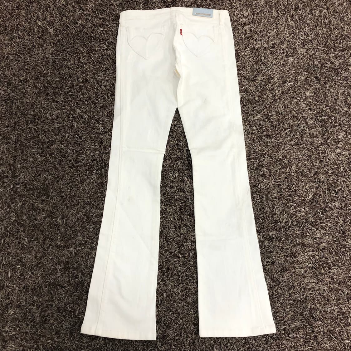 리바이스 부츠컷 화이트 데님 팬츠 상품이미지4