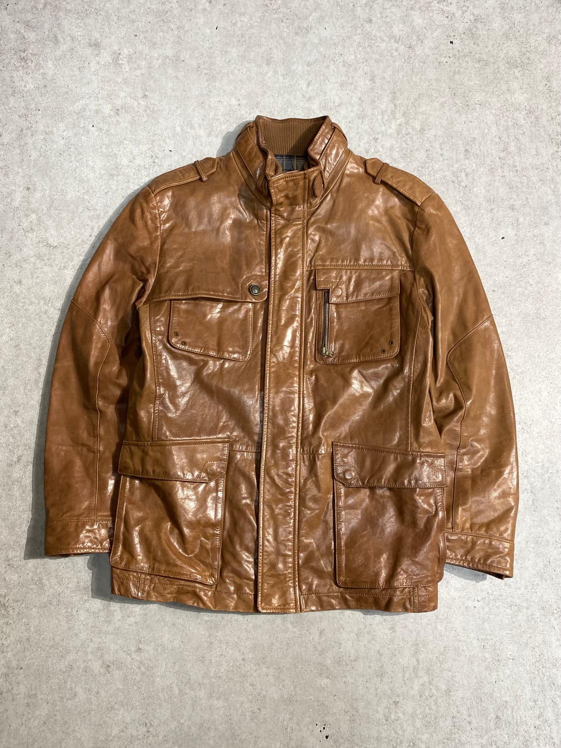 [100] London Fog 런던포그 브라운 고트스킨 필드자켓 상품이미지1