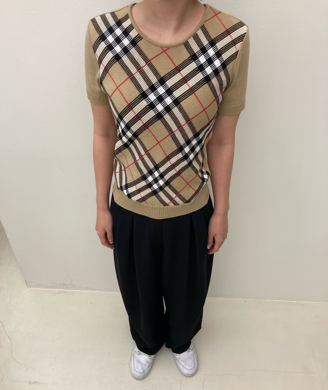 버버리 노바체크 반팔 니트 상품이미지5