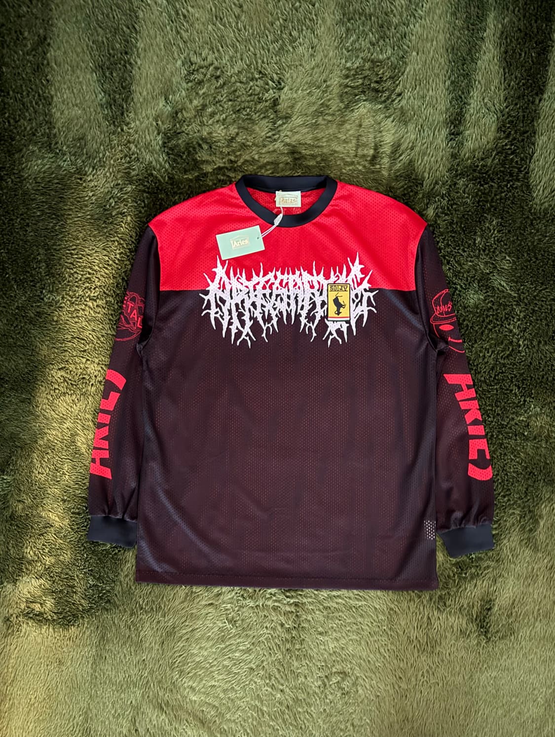 [XL] ARIES 애리즈 메탈 하드코어 에어텍스 메쉬 롱슬리브 상품이미지1