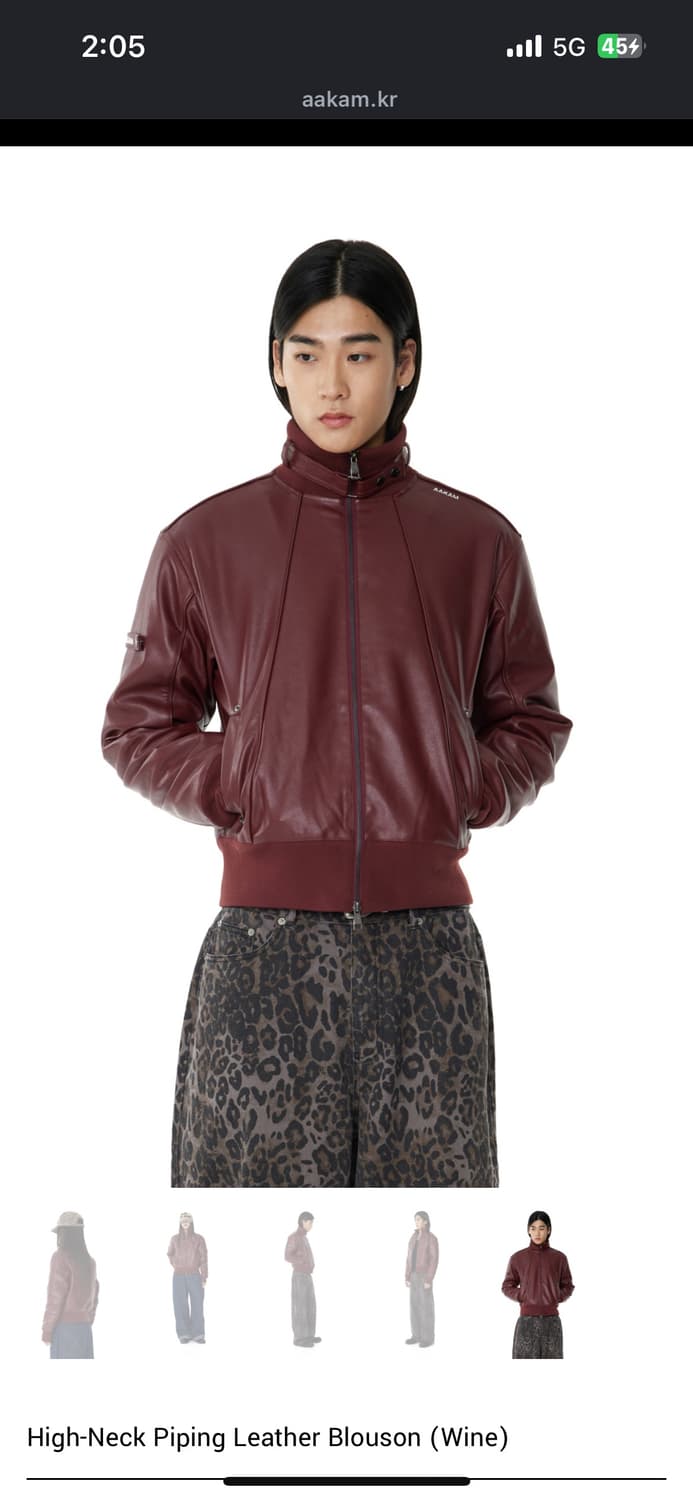 아캄 레더자켓 상품이미지1