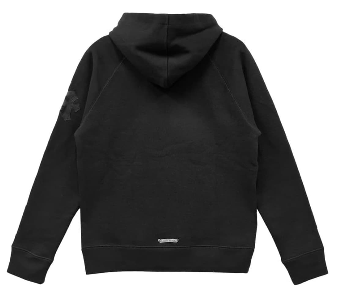 크롬하츠 트리플 크로스 가죽패치 풀오버 후드 상품이미지5