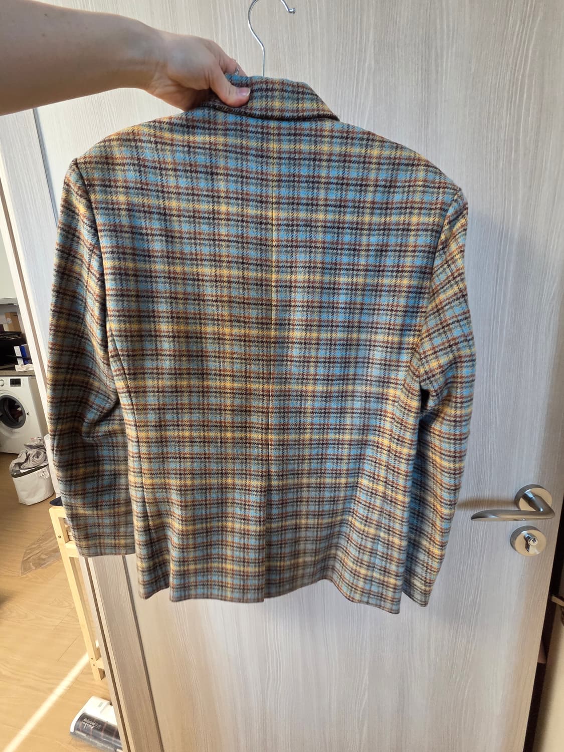 아비에무아 체크 자켓 1사이즈 상품이미지4