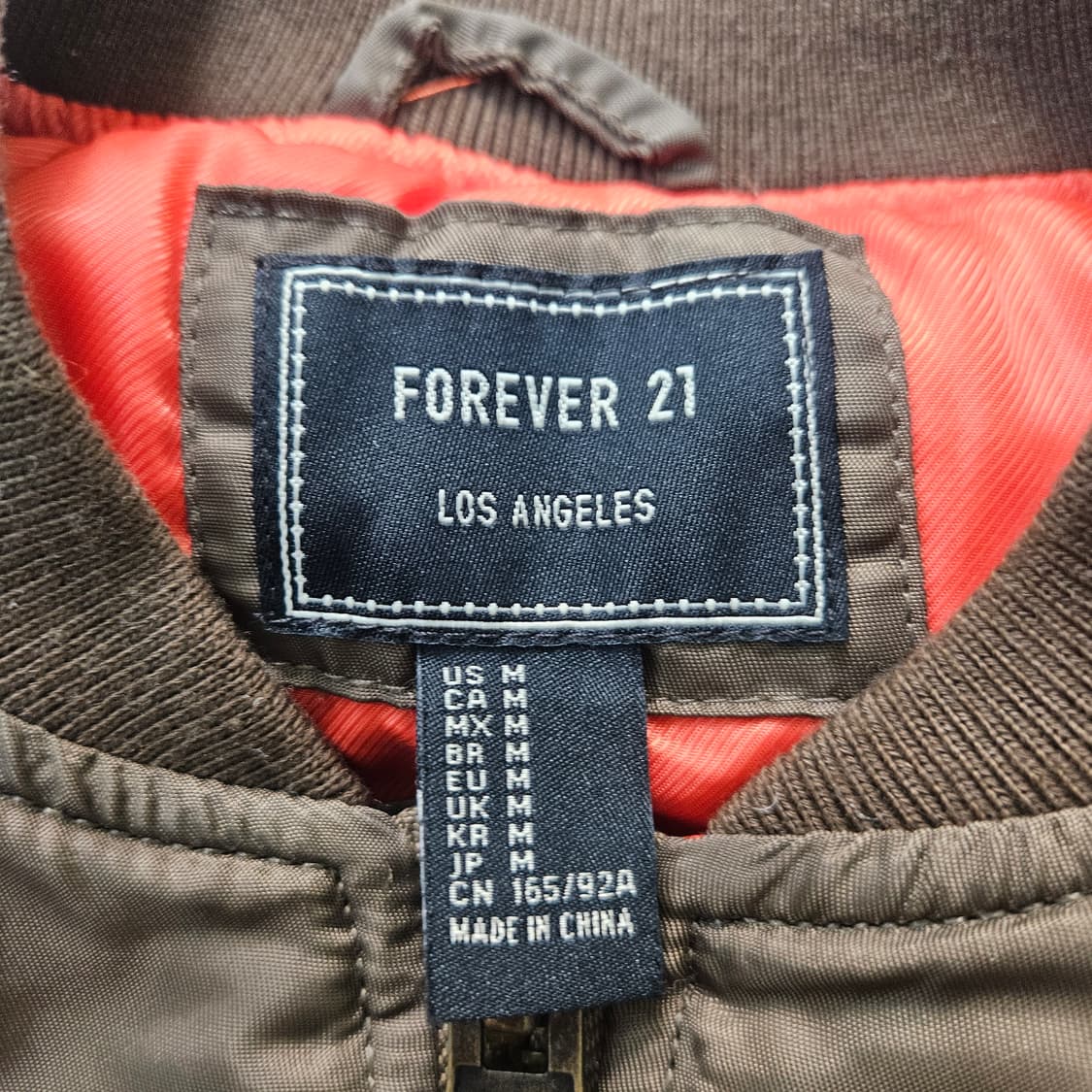 M Forever 21 항공점퍼 0407Y 상품이미지3