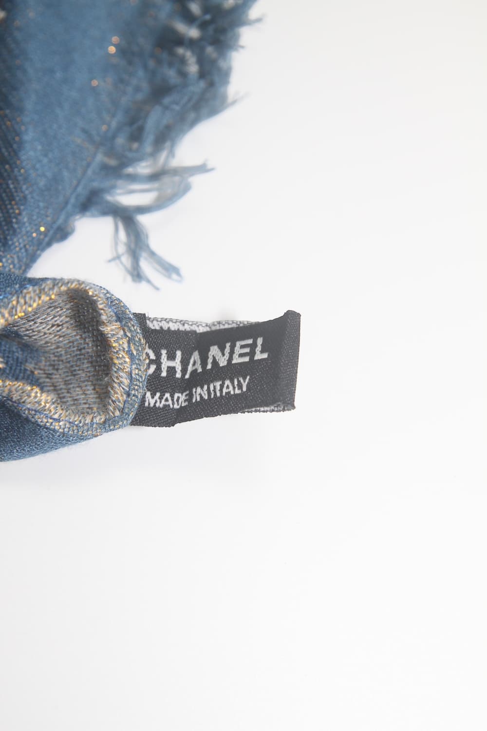 샤넬 골드 실크 빅 스카프 CHANEL 상품이미지5