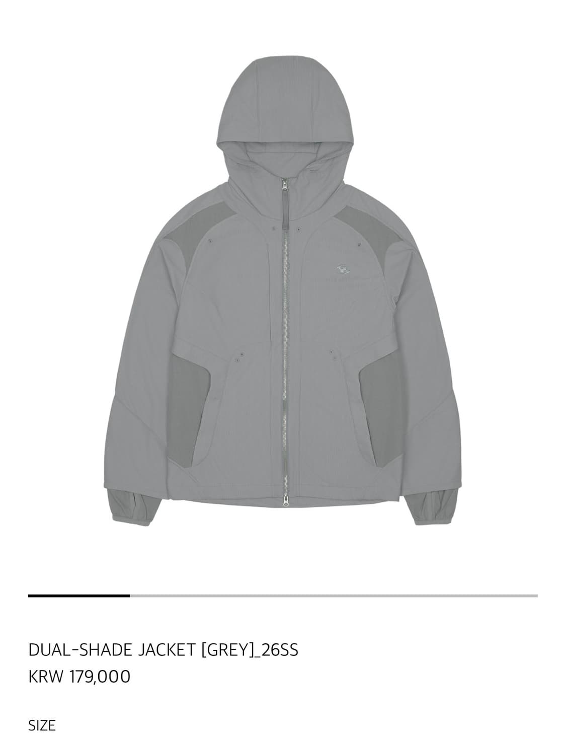 26ss 산산기어 듀얼 쉐이드 자켓 그레이 색상 3사이즈 상품이미지1
