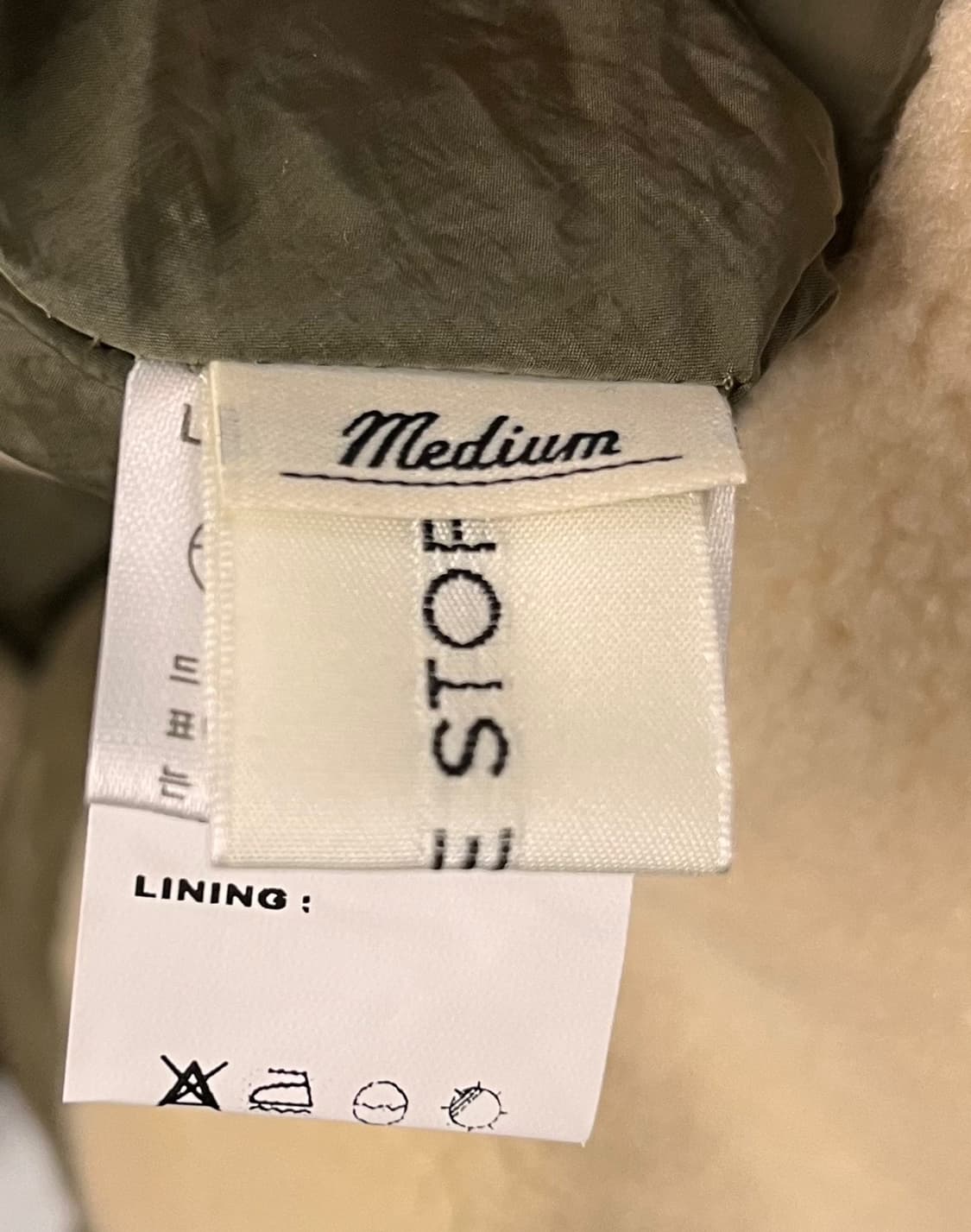 라퍼지 스토어 리버시블 플리스 무톤 퀼팅 점퍼 M 상품이미지8