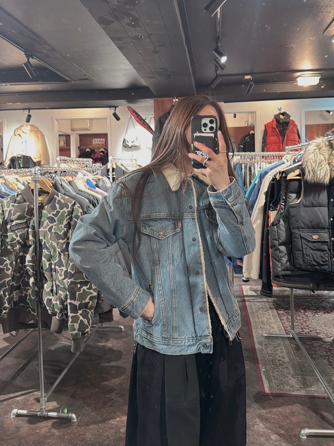 리바이스 데님 쉐르파 양털 트러커 자켓 청자켓 S 상품이미지6