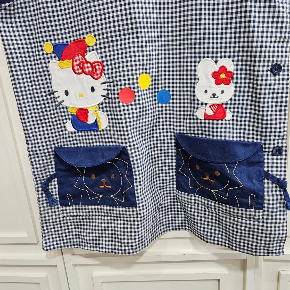 산리오 헬로키티 체크 앞치마 상품이미지4