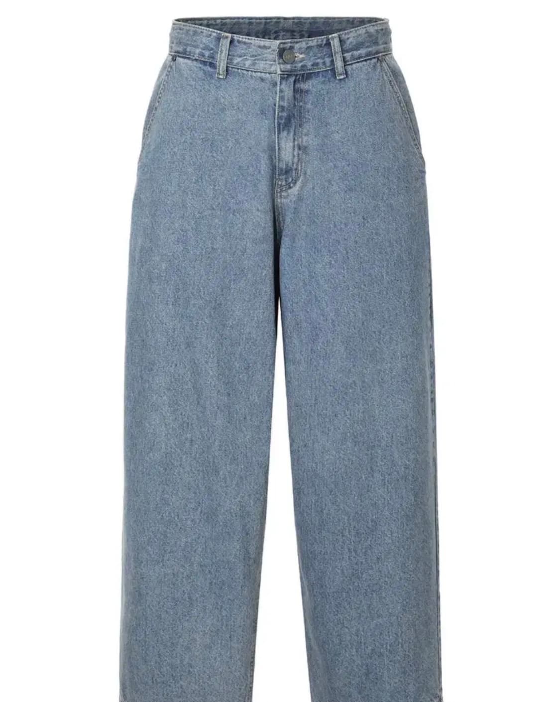 쓰리타임즈 벌룬 배기 진스 인디고 블루 M 상품이미지1