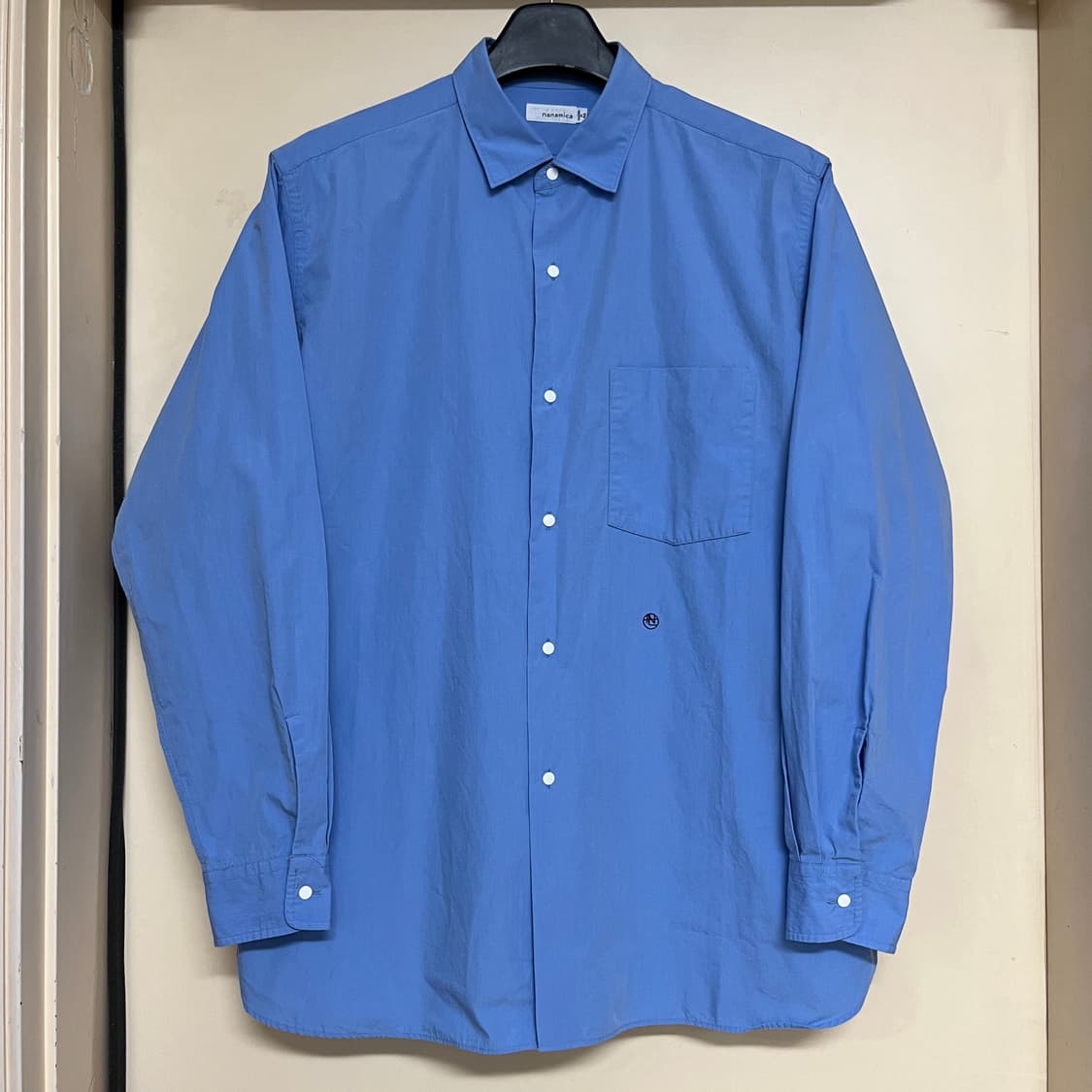 [M] 나나미카 윈드셔츠 삭스 블루 nanamica 상품이미지1