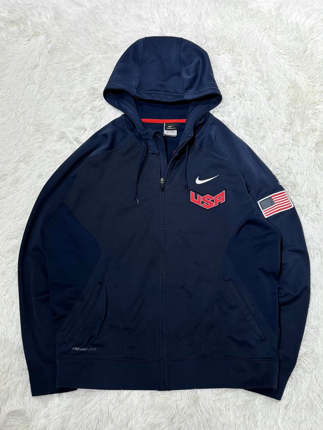 나이키 네이비 USA 스우시 후드집업 상품이미지4