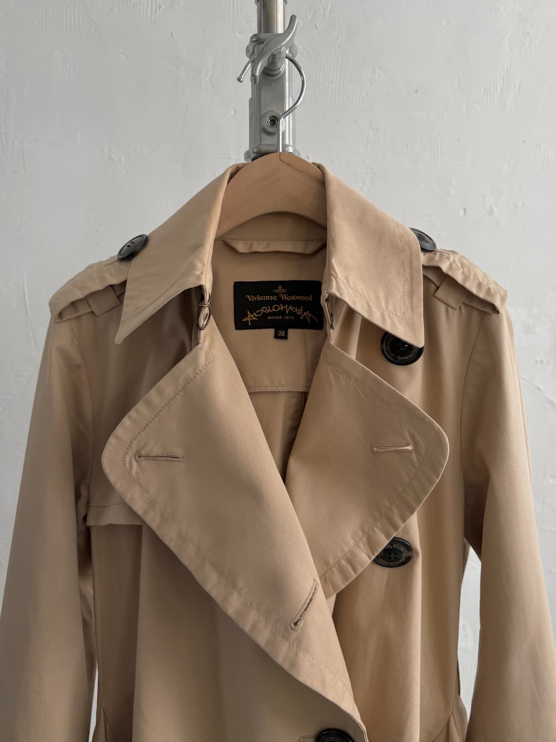 Vivienne Westwood 비비안웨스트우드 베이지 더블 코트 상품이미지3