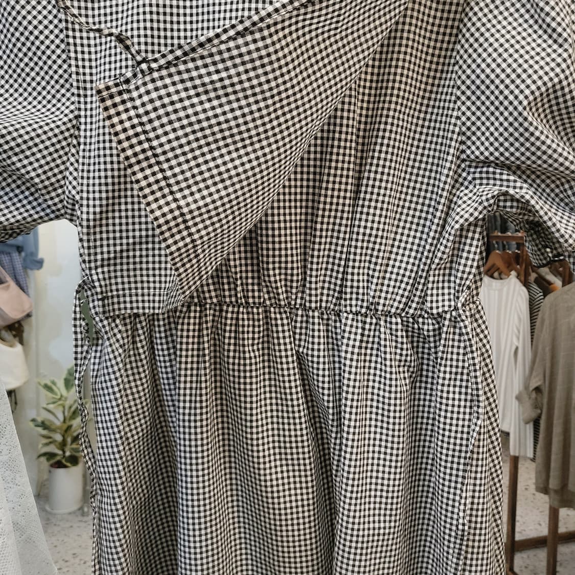 Lutique 블랙체크 원피스 상품이미지8