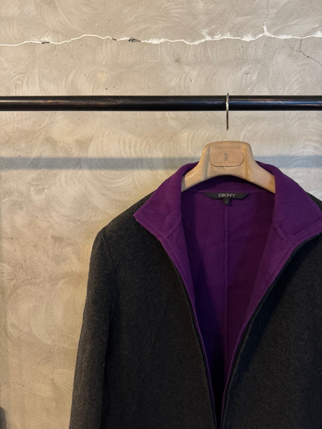 DKNY 투페이스 플란넬 코트 100 상품이미지3