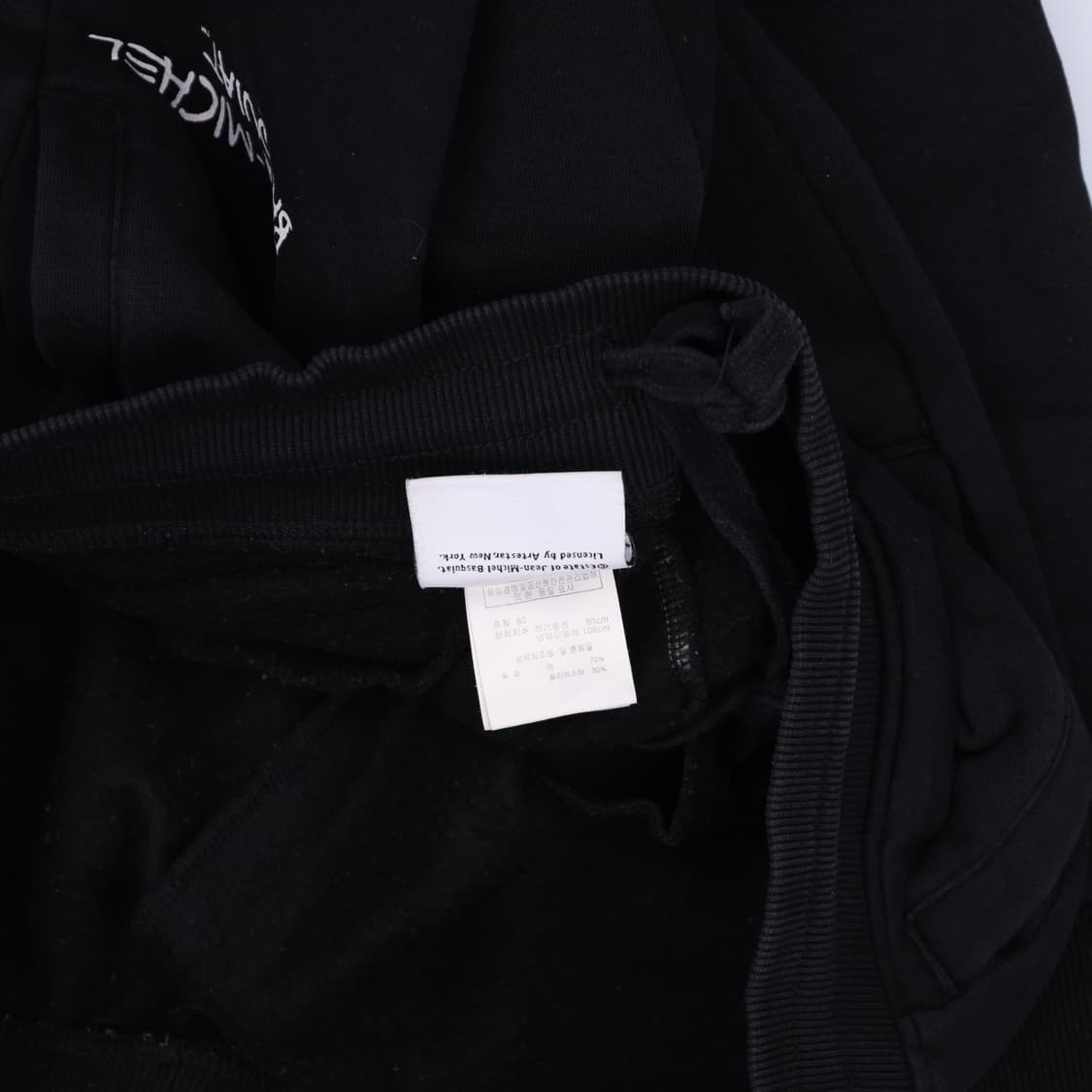 [80] 장미쉘 블랙 트레이닝바지 기모 조거팬츠 0119H2 상품이미지3