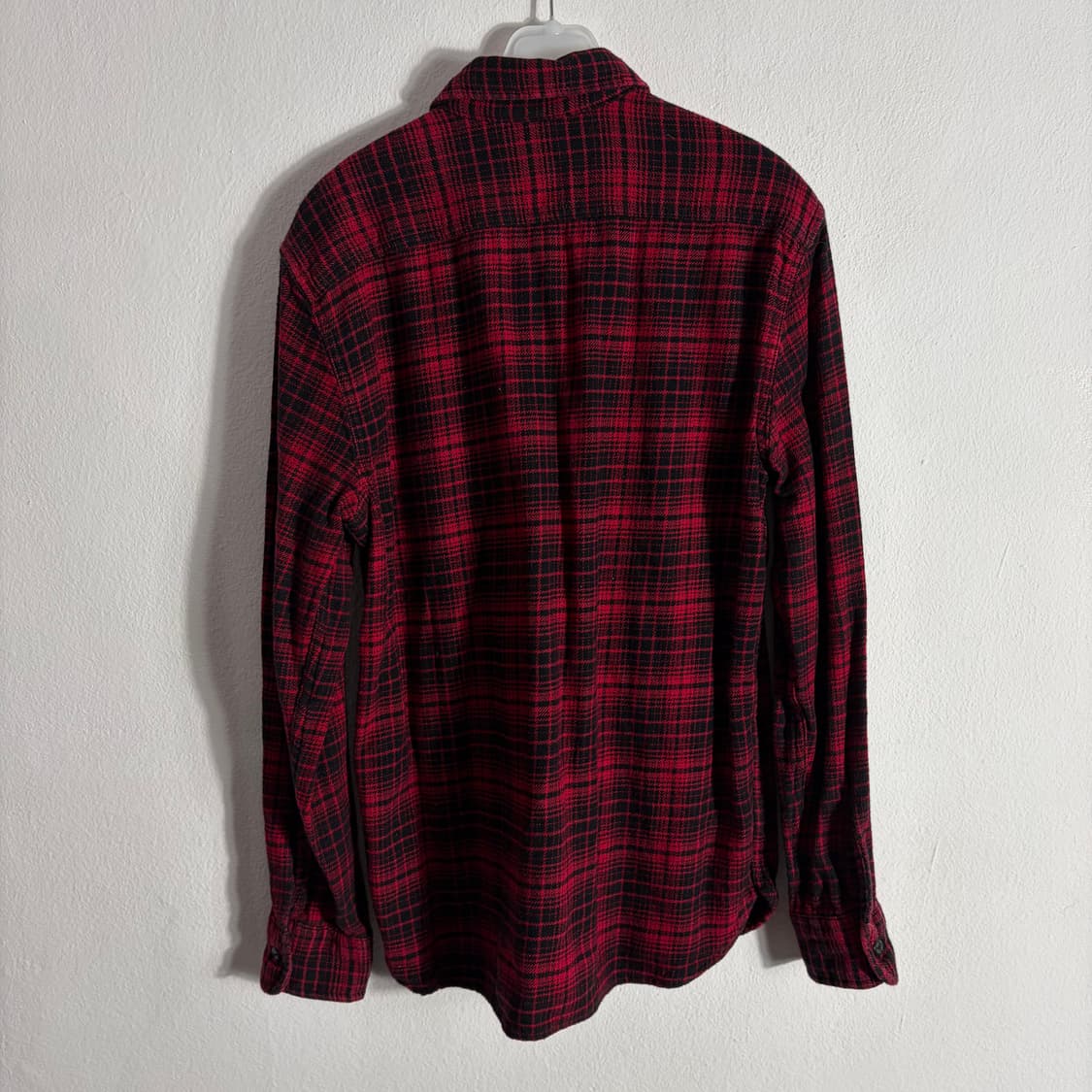 리바이스 체크 패턴 플란넬셔츠 레드(M) 상품이미지2