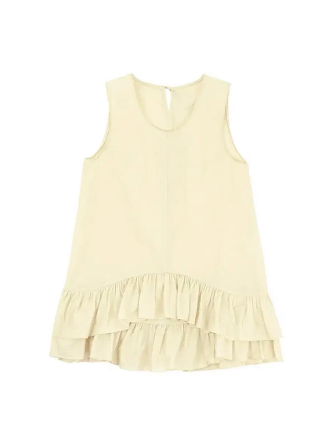 노컨텐츠 투 레이어 셔링 드레스 원피스 상품이미지1