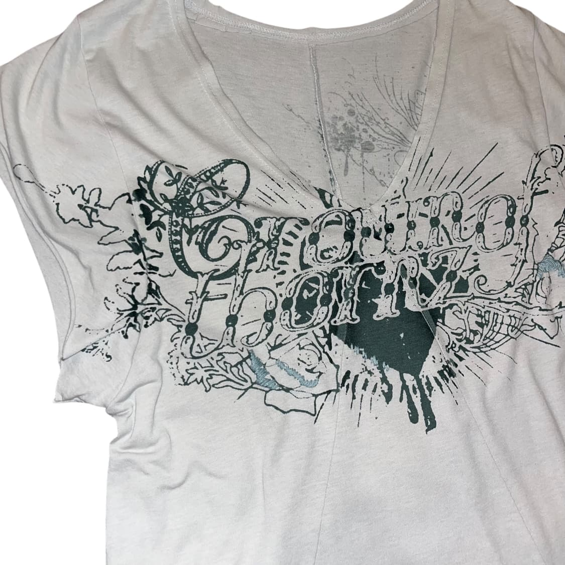 레터링 프린팅 반팔티 y2k펑크갸루 상품이미지3