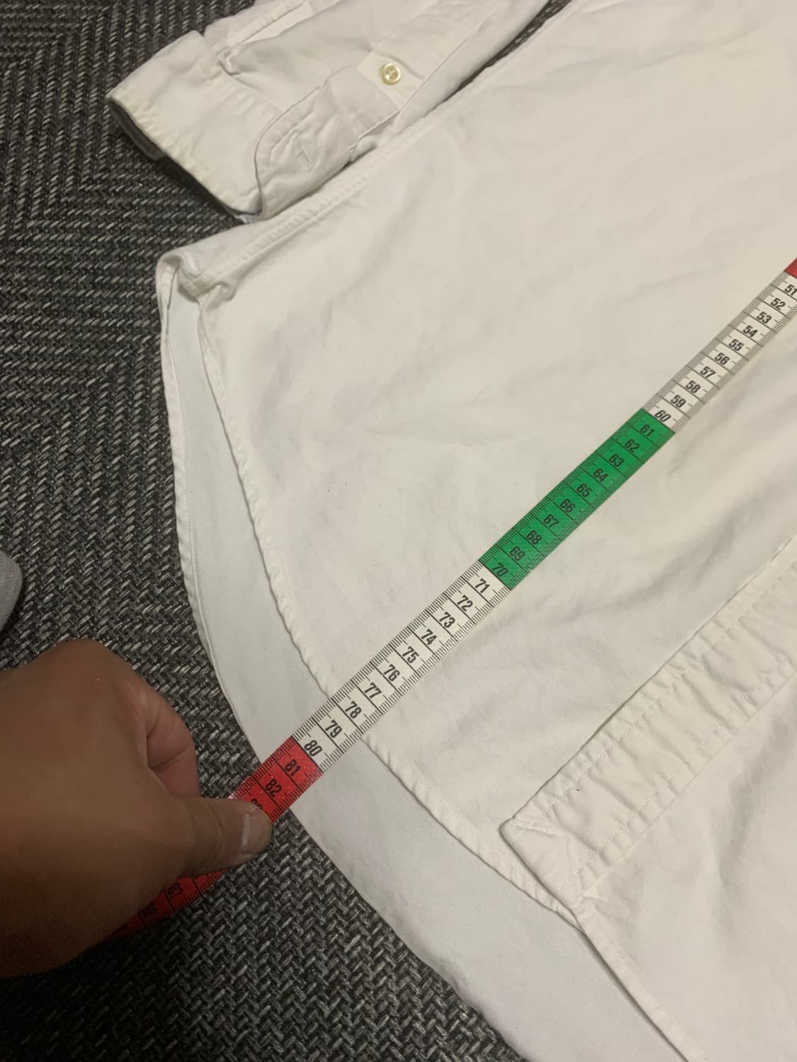 XL)폴로랄프로렌 화이트 옥스포드 셔츠 슬림핏 상품이미지6