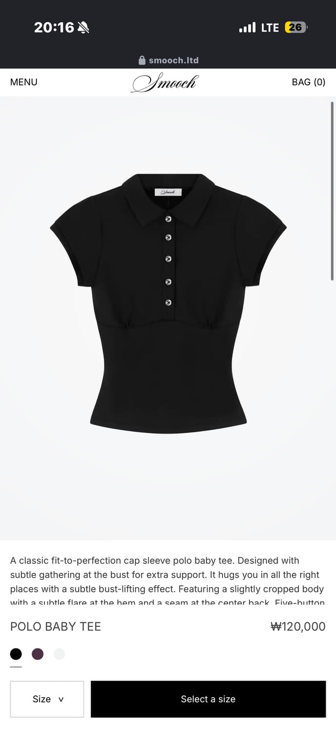 Smooching baby tee 상품이미지4