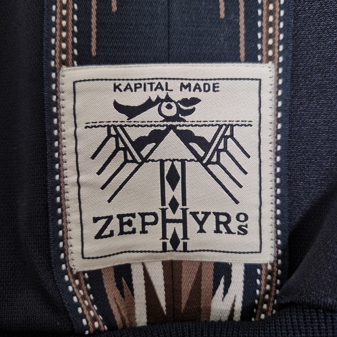 [4] Kapital 캐피탈 스무스 저지 코치 & 제피르 트랙 자켓 블랙 상품이미지6