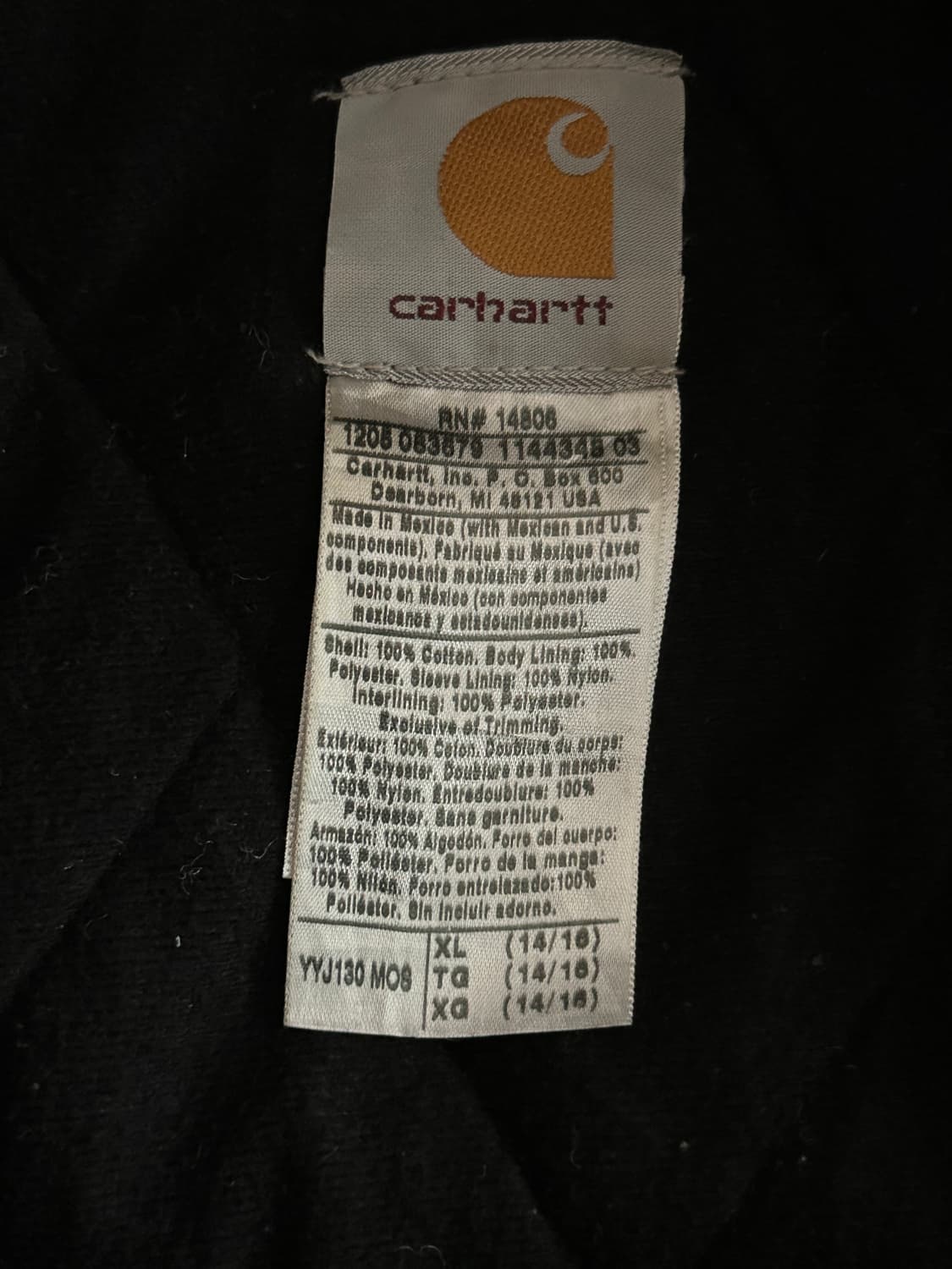 칼하트 모스그린 액티브 YYJ130 mos XL 14/16 상품이미지4