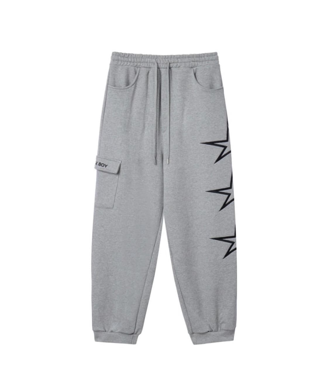 퍽보이(비영와이) b0y 퍽스타 별 스웻팬츠 그레이 상품이미지3
