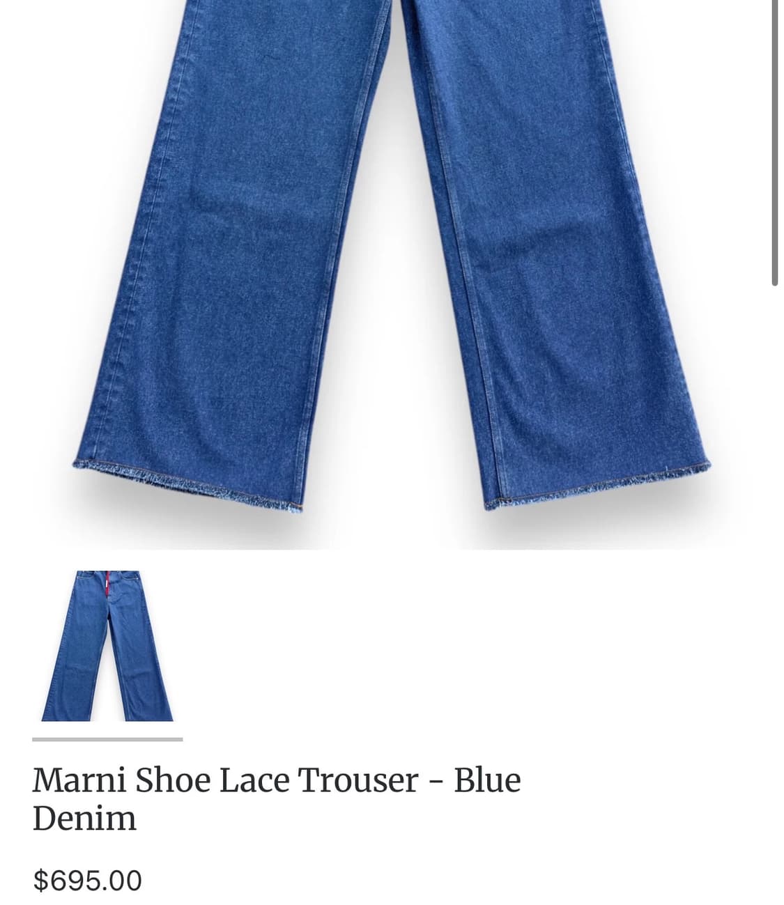 Marni Wide Flair Denim Pants 상품이미지6